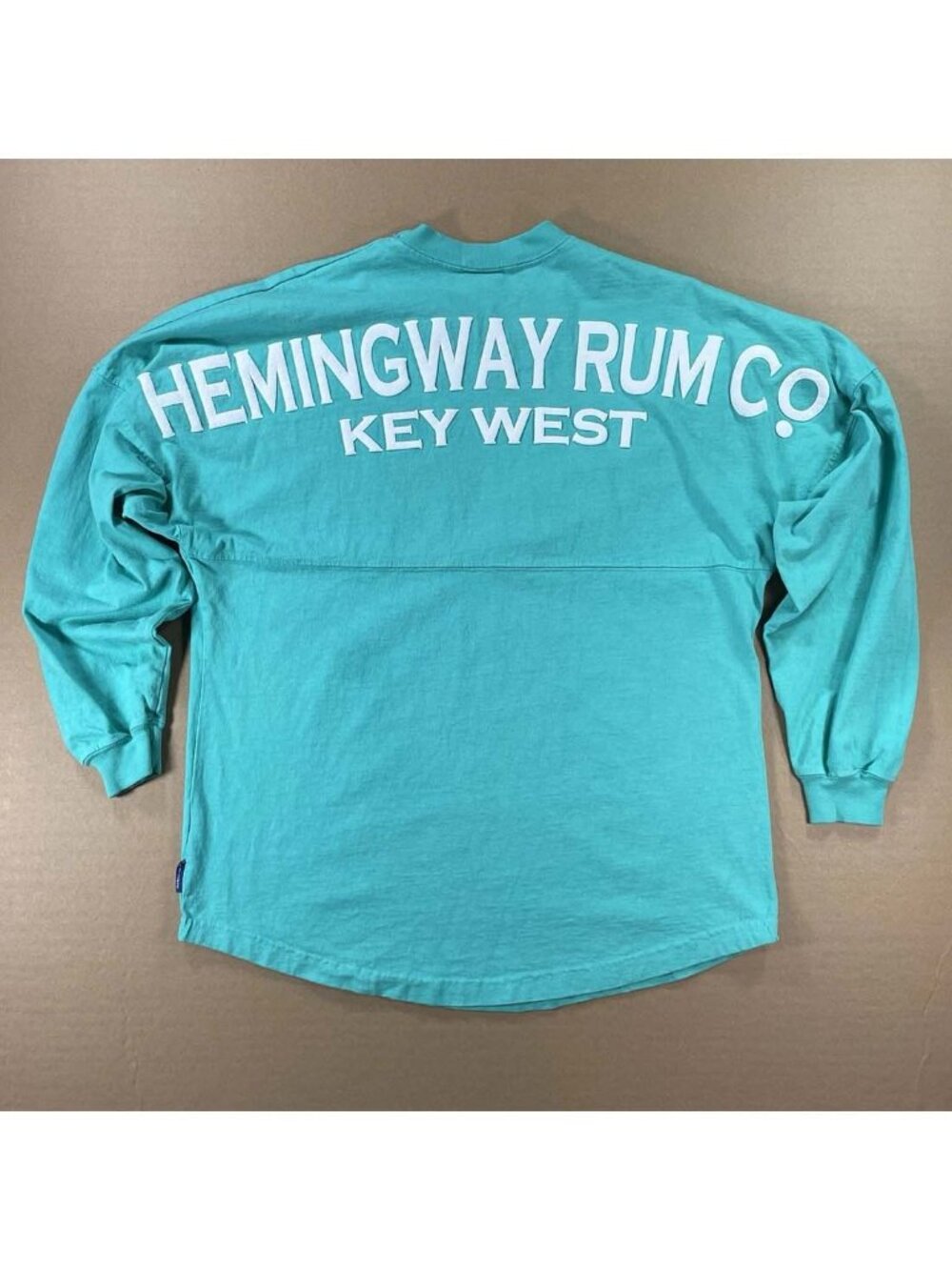 Hemingway Rum Co Key West L/S Rugby Jersey Shirt MADE IN USA Teal Ernest Mens S